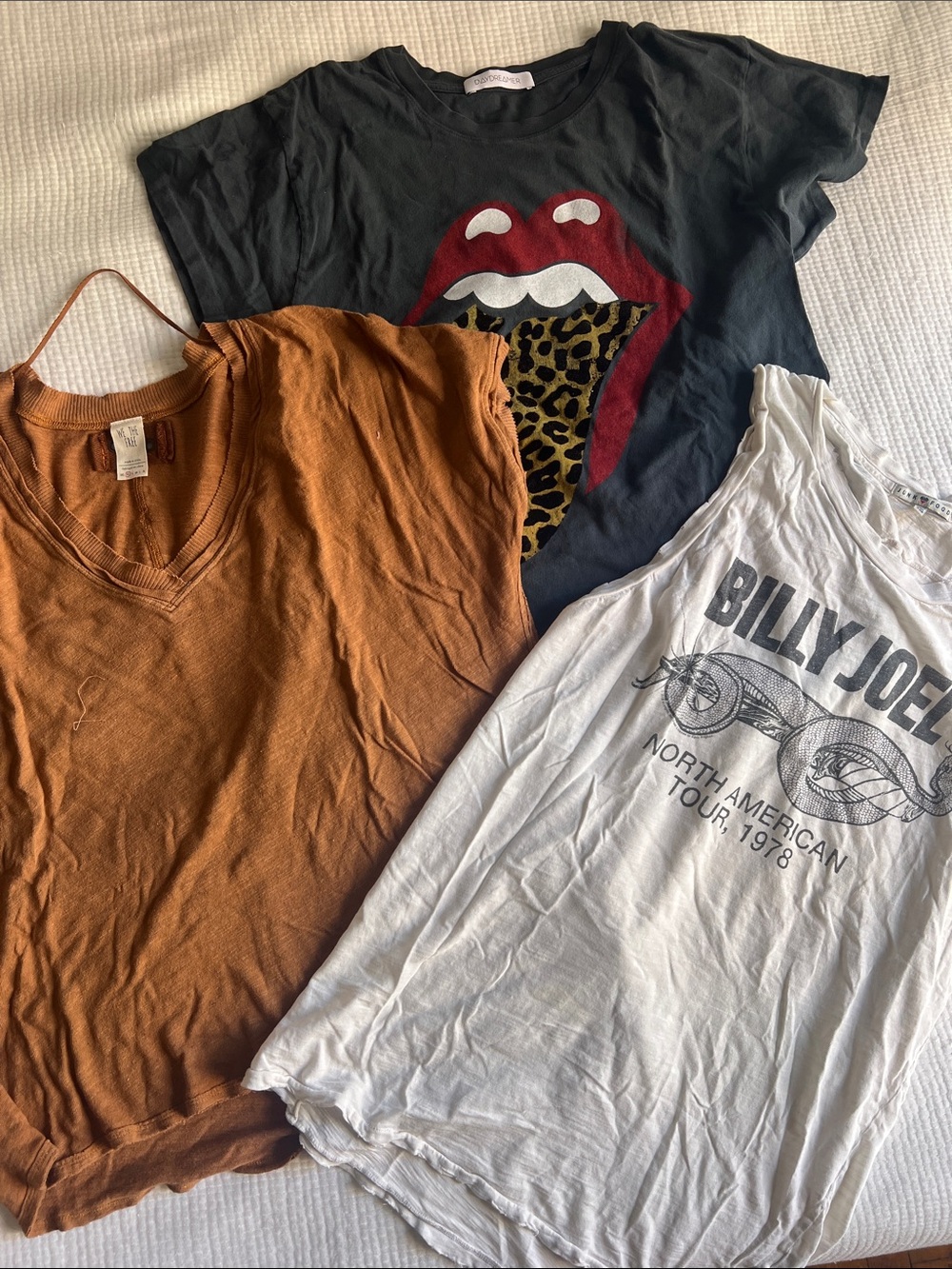 Daydreamer Junk Food and Free People Bundle of shirts